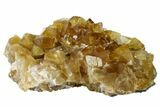 Lustrous Yellow Calcite Crystal Cluster - Fluorescent! #163549-1